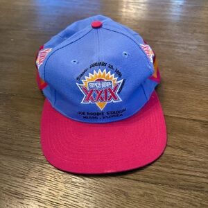 Vintage NFL Super Bowl XXIX Apex One Adjustable Snapback Cap Hat 1995